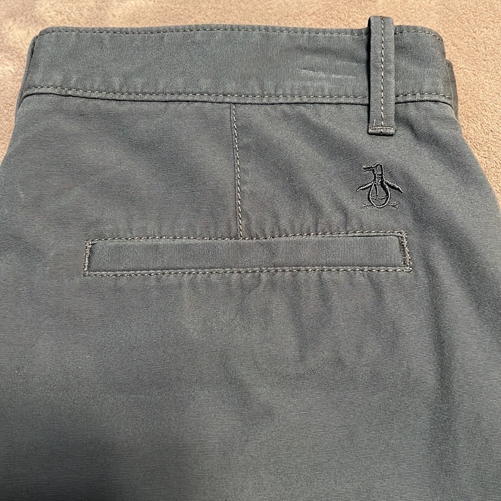 Men's Original Penguin Blue Chino Shorts - Picture 10 of 16